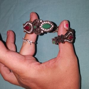 Vintage Turkish Zircon and Rhinestone bracelet